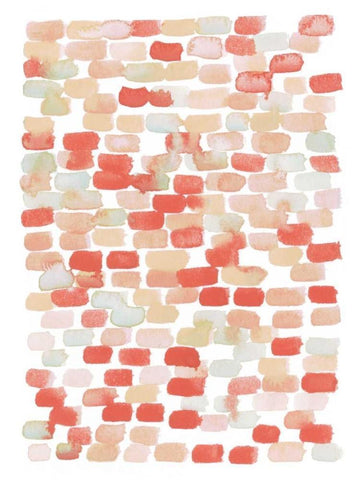 Candy Pattern II White Modern Wood Framed Art Print with Double Matting by Popp, Grace
