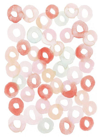 Candy Pattern III White Modern Wood Framed Art Print with Double Matting by Popp, Grace