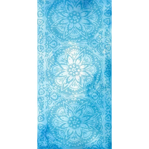 Cobalt Deco Panel II White Modern Wood Framed Art Print by Zarris, Chariklia