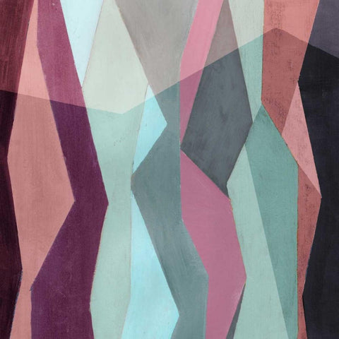 Color Block Pattern IV Black Modern Wood Framed Art Print with Double Matting by Popp, Grace