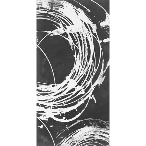 Circle Back II Black Modern Wood Framed Art Print by Harper, Ethan