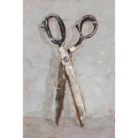 Cut it Out I White Modern Wood Framed Art Print by Harper, Ethan