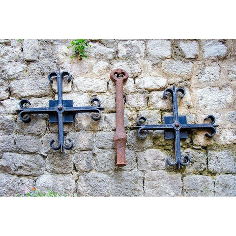 Iron Detail II - Kotor, Montenegro Black Modern Wood Framed Art Print with Double Matting by DeNardo, Laura