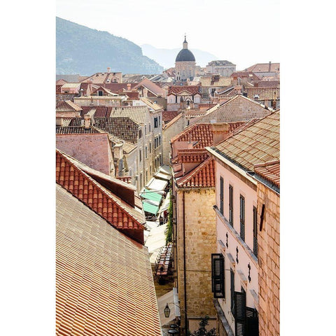 Rooftops - Dubrovnik, Croatia Gold Ornate Wood Framed Art Print with Double Matting by DeNardo, Laura