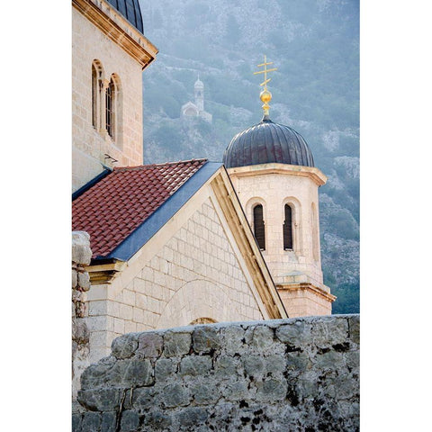 Morning Light II - Kotor, Montenegro White Modern Wood Framed Art Print by DeNardo, Laura