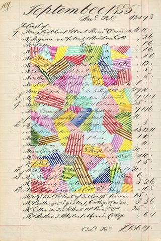 Journal Sketches XVII Black Ornate Wood Framed Art Print with Double Matting by Galapon, Nikki