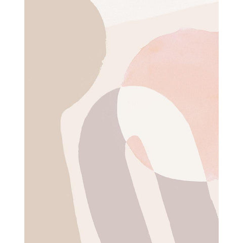 Sun Shapes II Black Modern Wood Framed Art Print with Double Matting by Parker, Jennifer Paxton