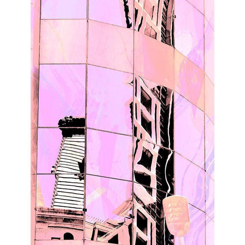 Urban Pastels III Gold Ornate Wood Framed Art Print with Double Matting by Bane, Eva