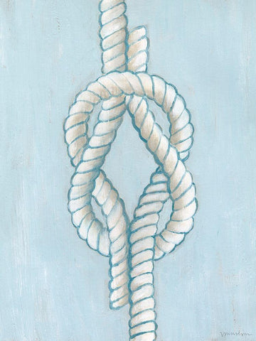Starboard Knot III Black Ornate Wood Framed Art Print with Double Matting by Lam, Vanna