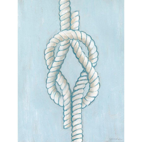 Starboard Knot III White Modern Wood Framed Art Print by Lam, Vanna