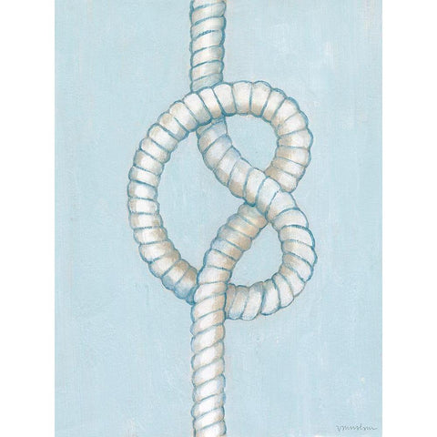 Starboard Knot IV White Modern Wood Framed Art Print by Lam, Vanna