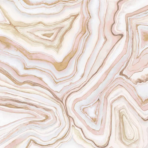 Custom Agate Abstract II (CR) Black Ornate Wood Framed Art Print with Double Matting by Meagher, Megan