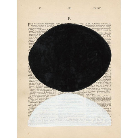 Modern Definition I White Modern Wood Framed Art Print by Stramel, Renee W.