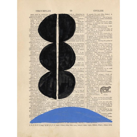 Modern Definition II White Modern Wood Framed Art Print by Stramel, Renee W.