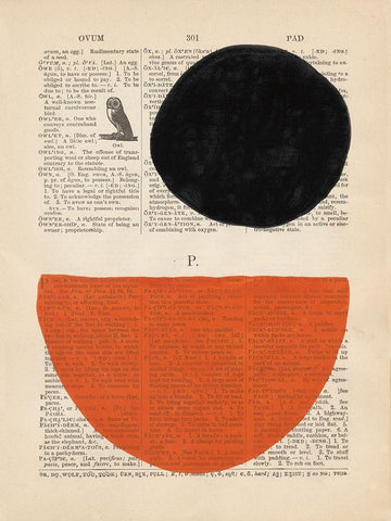 Modern Definition V Black Ornate Wood Framed Art Print with Double Matting by Stramel, Renee W.