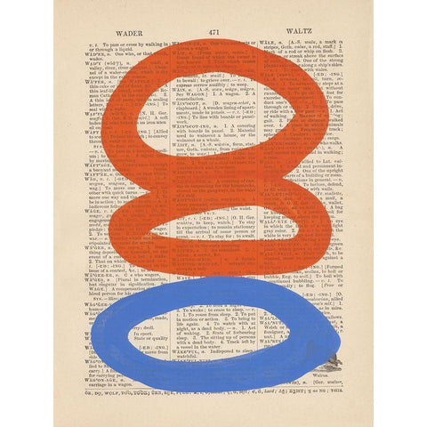 Modern Definition VI White Modern Wood Framed Art Print by Stramel, Renee W.