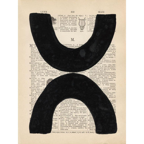Modern Definition VII White Modern Wood Framed Art Print by Stramel, Renee W.