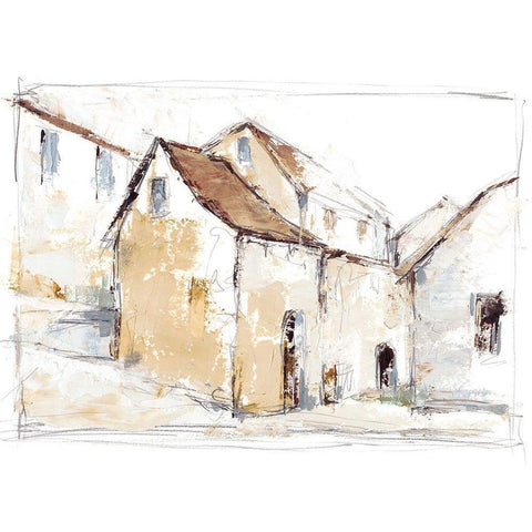 Quiet Streets I White Modern Wood Framed Art Print by Harper, Ethan