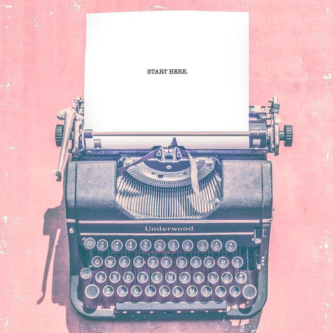 Vintage Office VII Black Ornate Wood Framed Art Print with Double Matting by Brown, Thomas