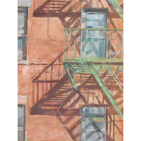 Urban Facade I Black Modern Wood Framed Art Print by Harper, Ethan