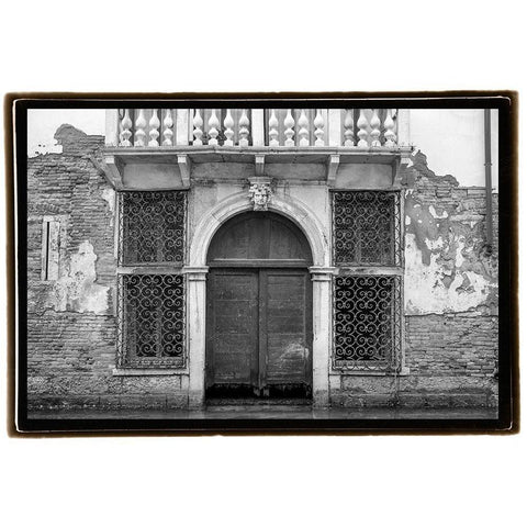 Venice Facade I Gold Ornate Wood Framed Art Print with Double Matting by DeNardo, Laura
