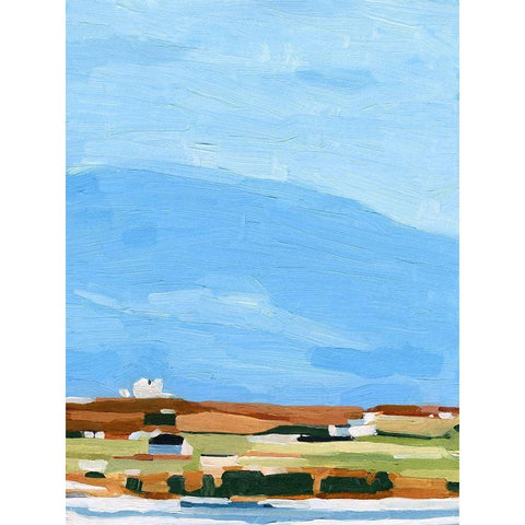 Color Field Landscape II Gold Ornate Wood Framed Art Print with Double Matting by Scarvey, Emma