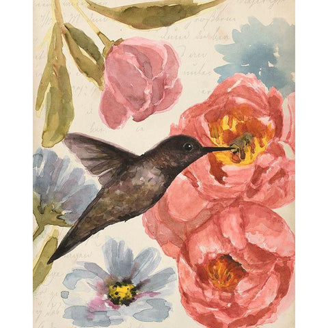 Nectars Sip I Black Modern Wood Framed Art Print by Warren, Annie