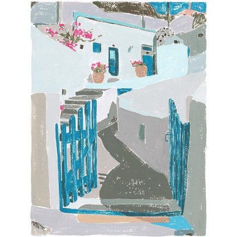 La Isla III Black Modern Wood Framed Art Print by Wang, Melissa