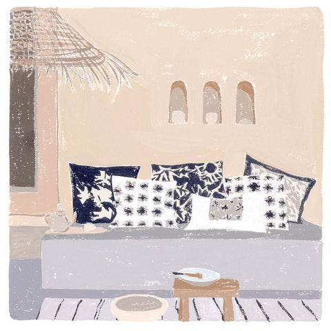 The Salty Breeze II White Modern Wood Framed Art Print by Wang, Melissa