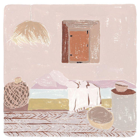 The Salty Breeze IV Black Ornate Wood Framed Art Print with Double Matting by Wang, Melissa