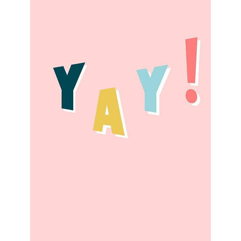 !!! I White Modern Wood Framed Art Print by Hambly, Anna