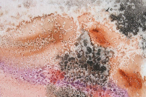 Textured Coast I White Modern Wood Framed Art Print with Double Matting by Orlov, Irena