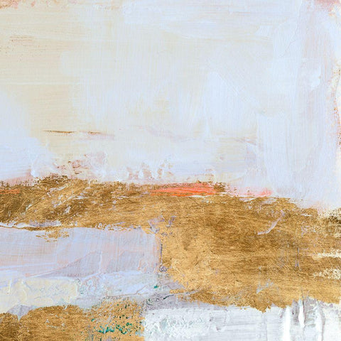 Reprieve IV White Modern Wood Framed Art Print with Double Matting by Barnes, Victoria