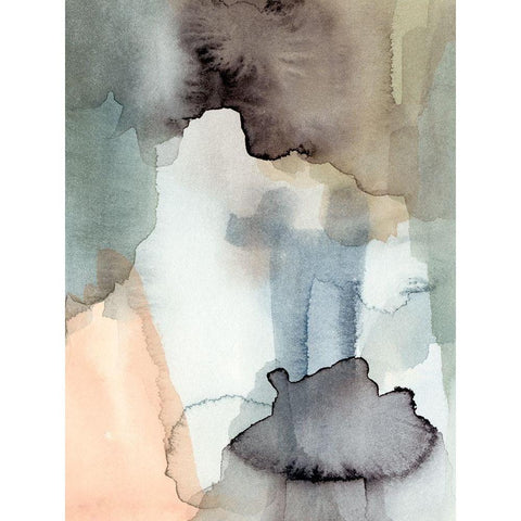 Nectar II Black Modern Wood Framed Art Print with Double Matting by Barnes, Victoria