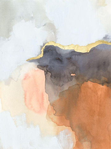 Cusp II Black Ornate Wood Framed Art Print with Double Matting by Barnes, Victoria