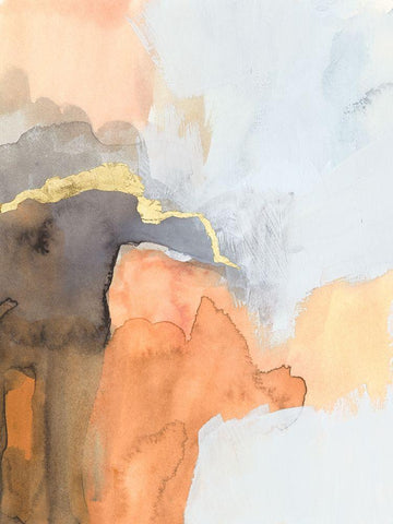 Cusp IV White Modern Wood Framed Art Print with Double Matting by Barnes, Victoria