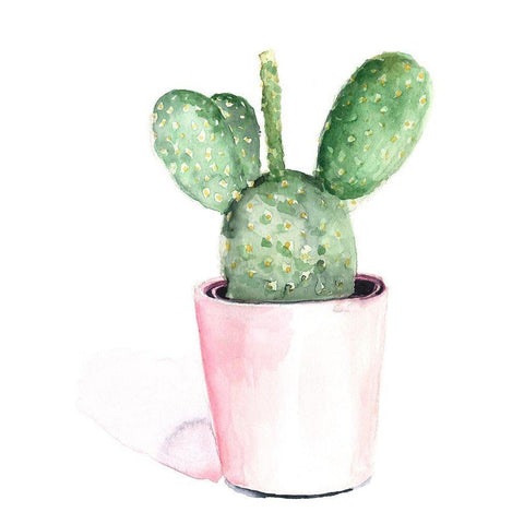 Sharp Succulents III White Modern Wood Framed Art Print by Parker, Jennifer Paxton