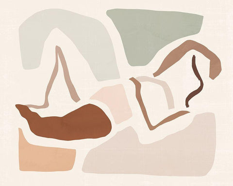 Lounge Abstract III Black Ornate Wood Framed Art Print with Double Matting by Barnes, Victoria