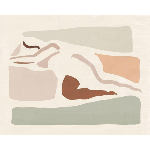 Lounge Abstract IV Gold Ornate Wood Framed Art Print with Double Matting by Barnes, Victoria