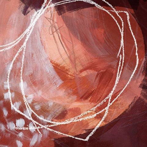 Earthen Orbs II Black Modern Wood Framed Art Print by Parker, Jennifer Paxton