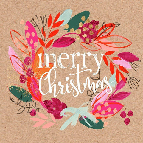 Crafty Christmas I White Modern Wood Framed Art Print by Parker, Jennifer Paxton