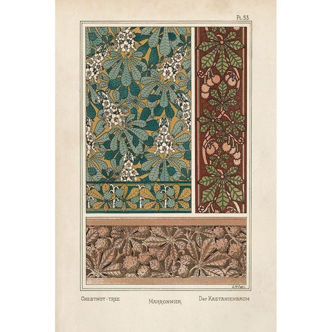 Nouveau Decorative IX White Modern Wood Framed Art Print by Vision Studio