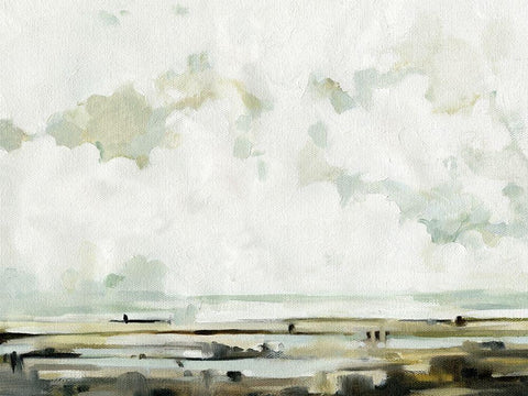 Quiet Moors II White Modern Wood Framed Art Print with Double Matting by Caroline, Emma
