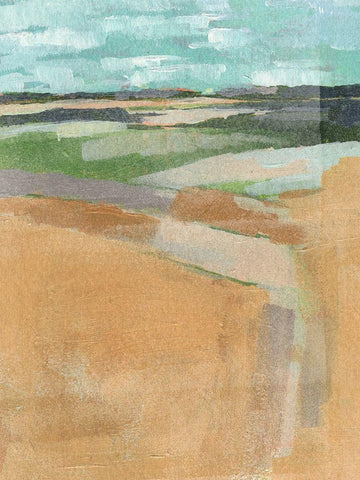 Cubed Prairie I Black Ornate Wood Framed Art Print with Double Matting by Parker, Jennifer Paxton