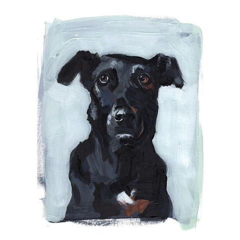 Bestie Portrait I White Modern Wood Framed Art Print by Parker, Jennifer Paxton