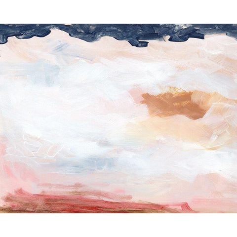 Dusk Clouds II Black Modern Wood Framed Art Print with Double Matting by Parker, Jennifer Paxton