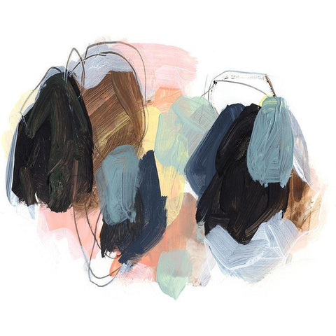 Boulders I Black Modern Wood Framed Art Print by Parker, Jennifer Paxton
