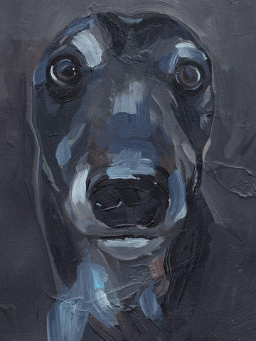 Good Boy II Black Ornate Wood Framed Art Print with Double Matting by Parker, Jennifer Paxton