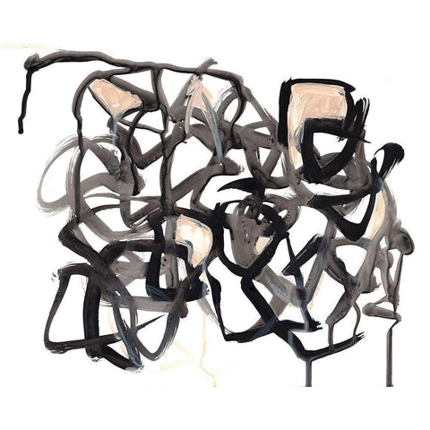 Which Way II Black Modern Wood Framed Art Print with Double Matting by Parker, Jennifer Paxton