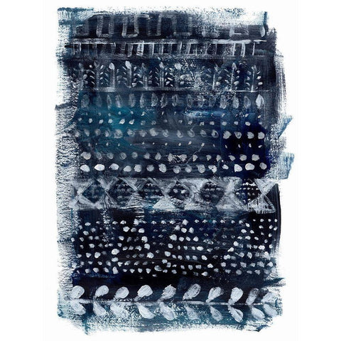 Drybrush Loom II White Modern Wood Framed Art Print by Parker, Jennifer Paxton